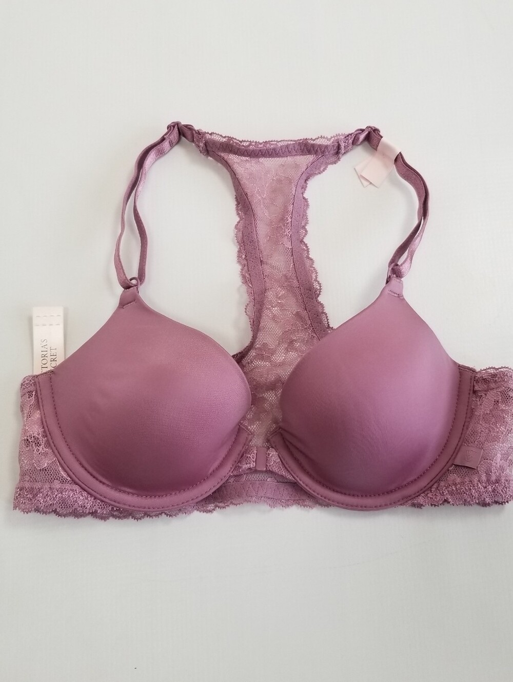 Victoria's Secret Lightly Lined Racerback Front Close Demi Bra Size 32B NWT